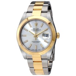 Datejust 41 Silver Dial Steel and 18K Yellow Gold Oyster Bracelet Men's Watch 126303SSO