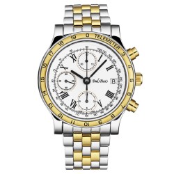 Pre-owned Paul Picot Telemeter Chronograph White Dial Men's Watch P7004C22.113/B