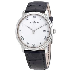 Villeret 8 Days White Enamel Dial 18kt White Gold Men's Watch 6630-1531-55B