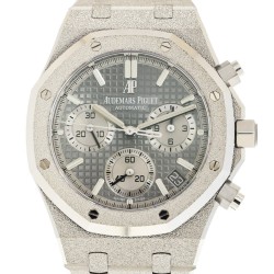 Pre-owned Audemars Piguet Frosted Royal Oak Chronograph Automatic Grey Dial Men's Watch 26239BC.GG.1224BC.01