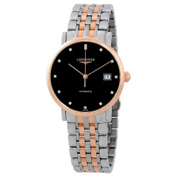 Elegant Automatic Black Dial Two-tone Men's Watch L48105577