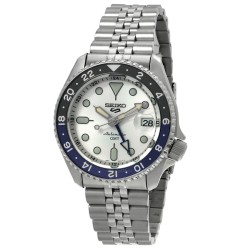 5 Sports GMT Automatic Silver Dial Men's Watch SSK033