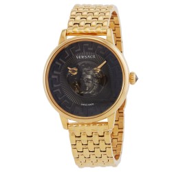 Medusa Quartz Black Dial Ladies Watch VE6F00523