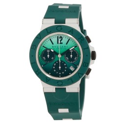 Aluminium Chronograph Automatic Green Dial Men's Watch 104076