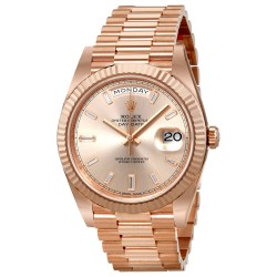 President Day Date Rose Dial Men's Watch 228235SNDP