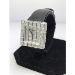 Ice Cube Mirror Dial Square Ladies Quartz Watch 136815-1001