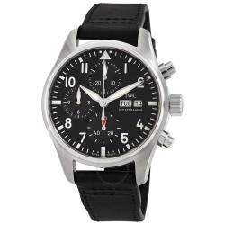 Pilots Chronograph Automatic Black Dial Men's Watch IW388111