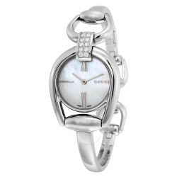 Horsebit Small Whte Mother of Pearl Dial Ladies Watch YA139504