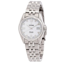Airmaster Automatic White Dial Ladies Watch 23909 S-063