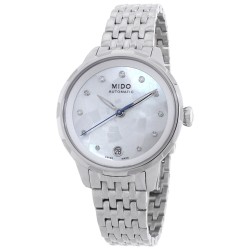 Rainflower Automatic Diamond White Mother of Pearl Dial Ladies Watch M043.207.11.106.00