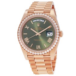 Day-Date 40 "Special Arabic Date Wheel" Automatic Diamond Green Dial Men's Watch M228345RBR-0022