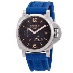 Pre-owned Panerai Luminor 1950 Automatic Black Dial Men's Watch PAM01537