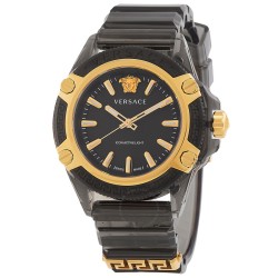Icon Quartz Black Dial Men's Watch VE6E00123