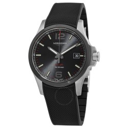 Conquest Quartz Black Dial Men's Watch L37294569