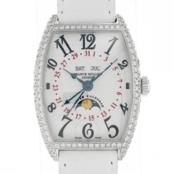 Cintree Curvex Automatic Moon Phase Diamond White Dial Ladies Watch 2852 MC L D AC WHI