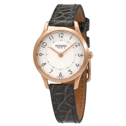 Slim D Quartz Silver Dial Ladies Watch 041746WW00