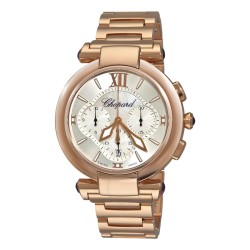 Imperiale Silver Dial 18kt Rose Gold Chronograph Ladies Watch 384211-5002
