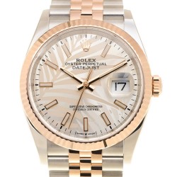 Datejust 36 Automatic Silver Palm Motif Dial Watch 126231SSPLMJ
