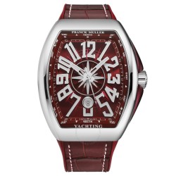 Vanguardyact Automatic Red Dial Men's Watch 45SCYACHTREDWHT