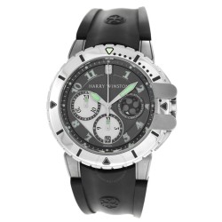 Pre-owned Harry Winston Project Chronograph Automatic Grey Dial Men's Watch Z2 410-MCA442
