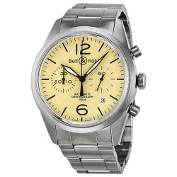 Original Automatic Chronograph Beige Dial Men's Watch BR126-BEI-ST-SS