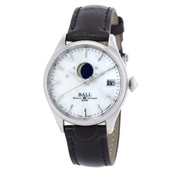 Trainmaster Automatic White Mother of Pearl Dial Ladies Watch NL3082D-LJ-WH
