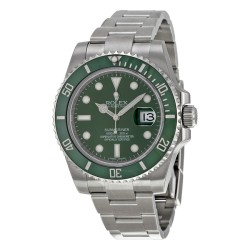 Pre-owned Rolex Submariner Green Dial Men's Watch 116610LV