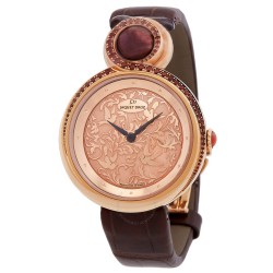 Lady 8 Rose Gold Dial Brown Alligator Leather Automatic Ladies Watch J014503200