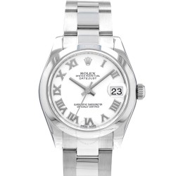 Pre-owned Rolex Datejust 31 Automatic Chronometer White Dial Men's Watch 178240 WRO