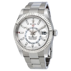 Sky-Dweller White Dial Automatic Men's Oyster Watch 326934WSO