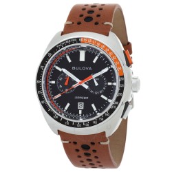 Racer Chronograph Quartz Black Dial Men's Watch 98B427