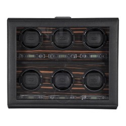 Roadster Module 2.7 Roadster Six Ebony Watch Winder with Cover 459256