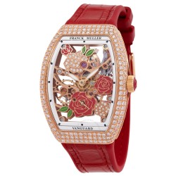 Vanguard Rose Skeleton Hand Wind Ladies Watch V 32 S6 SQT ROSE COL DRM D MVT D 5N