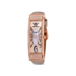 Le Vian Time Quartz Diamond Pink Dial Ladies Watch LV9425DB
