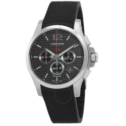 Conquest Chronograph Quartz Black Dial Men's Watch L3.727.4.66.9
