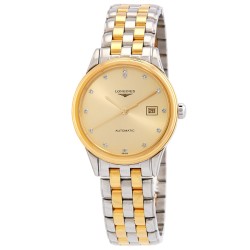 Flagship Automatic Diamond Gold Dial Ladies Watch L4.374.3.37.7