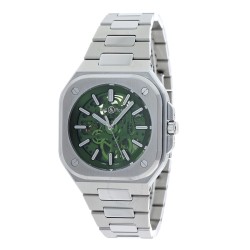 Pre-owned Bell and Ross Br 05 Green Dial Men's Watch BR05A-GN-SKST/SST
