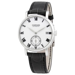 Classic Manufacture  Automatic White Dial 18kt White Gold Men's Watch 161289-1001