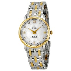De Ville Prestige Diamond Mother of Pearl Dial Ladies Watch 424.20.27.60.55.001