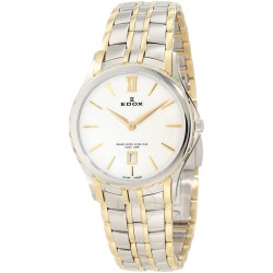 Pre-owned Edox Grand Ocean Quartz White Dial Men's Watch 27035 357J Bid