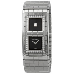 Code CoCo Black Lacquered Dial Ladies Diamond Watch H5145