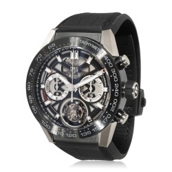 Pre-owned Tag Heuer Carrera Chronograph Skeleton Dial Men's Watch CAR5A8Y.FC6377