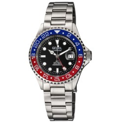 Wall Street Automatic Black Dial Pepsi Bezel Men's Watch 4952A