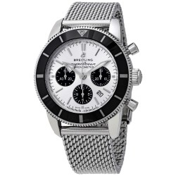 Superocean Heritage II Chronograph 44 Automatic Chronometer Silver Dial Men's Watch AB0162121G1A1