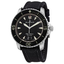 Fifty Fathoms Grande Date Automatic Black Dial Men's Watch 5050-12B30-B52A