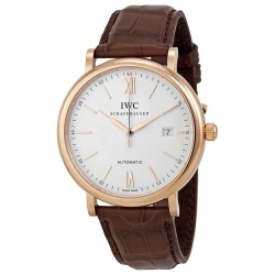 Portofino Automatic Silver Dial 18kt Rose Gold Men's Watch 3565-04