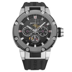 Predator Chronograph Automatic Black Dial Men's Watch RB.PR.MCH.STBC