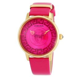Medusa Alchemy Quartz Pink Dial Ladies Watch VE6F00323