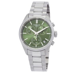 PR 100 Chronograph Quartz Green Dial Men's Watch T150.417.11.091.00