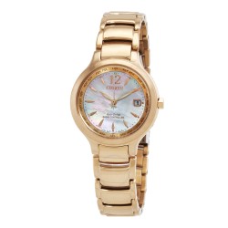 Eco-Drive Perpetual World Time Mother of Pearl Dial Ladies Watch EC1173-87Y